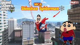 Multiverse Shinchan Become Spiderman in GTA5 #1