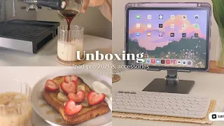 ✨🍃Aesthetic unboxing🍎iPAD Pro 2021 11 inch + Accessories || ทำ ‘French Toast’ || Mini Vlog🍃