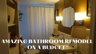 HOW TO REMODEL YOUR BATHROOM ON A SMALL BUDGET!!