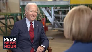 Biden talks economy, China, political division in exclusive interview with Judy Woodruff