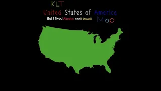 KLT USA map but I fixed Alaska and Hawaii's disappearances (DESC)