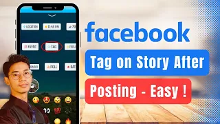 How to Tag Someone on Facebook Story After Posting !