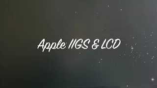 Apple IIGS connected to a modern LCD screen