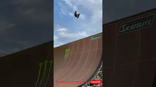 Massive Air to Fakie on Mega Ramp#Shorts