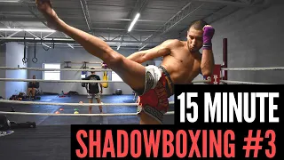 15 MINUTE SHADOWBOXING WORKOUT ROUNDHOUSE KICK COMBOS