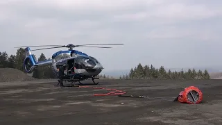 Airbus H145T2 SN.20107 D-HNWT called to plane crash that sparked forest fire (Training)