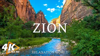 Zion National Park 4K UHD - Relaxing Music Along With Beautiful Nature Videos - Natural Landscape