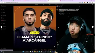 Coreano Loco reacciona a Anuel tirándole a Arcangel 😱