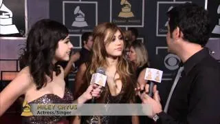 Miley Cyrus On The Red Carpet - Grammy Awards