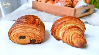 Pâte levée feuilletée | Pains au chocolat et Croissants