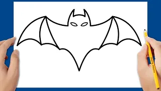 Comment dessiner une chauve-souris | How to draw a bat step by step