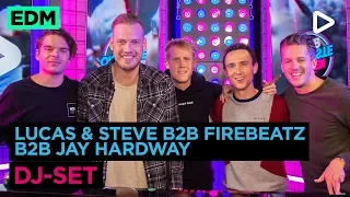 Lucas & Steve B2B Firebeatz B2B Jay Hardway (DJ-set) | SLAM!