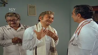 Father Emotional On Dr.Rajkumar Lost Eye Sight | Best Dual Role Scene From Kannada Movies