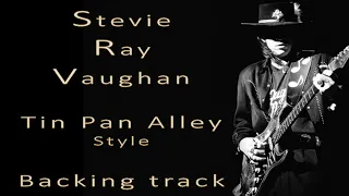 Stevie Ray Vaughan Tin Pan Alley style  Guitar Backing Track B minor 40bpm