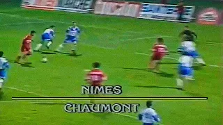 Nîmes Olympique - Chaumont (2-0) - Résumé - Division 2 1989-1990