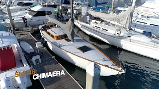 Sailboat tour of S&S "Chimaera" - E30 #retroboat - with #sailinganarchy Scot Tempesta