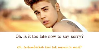 Justin Bieber - Sorry (Lirik dan Terjemahan lagu)