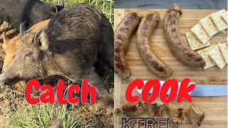 Louisiana Wild Hogs (Catch*Clean*Cook) Making 100 Pounds of Homemade Boudin (a cajun delicacy)