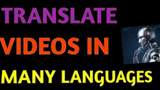 Translate your Video into Many Languages Ai Dubbing || 2024 ||