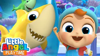 Baby Shark Dance | Fun Sing Along Songs by Little Angel Playtime