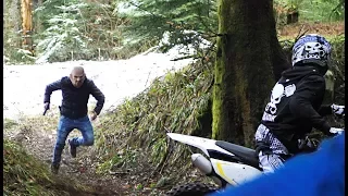 Angry guy shoots at us | Enduro Fail