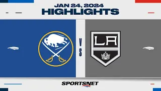 NHL Highlights | Sabres vs. Kings - January 24, 2024