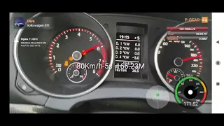 Golf 6 Gti edition 35 stage3 100-200km/h acceleration