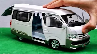 Unboxing of Miniature Toyota Hiace 1:18 😍 Scale Diecast Model