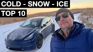 Cold Weather Driving & Top 10 (Tesla Model Y)