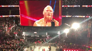 WWE Day 1 Brock Lesnar Entrance + Match LIVE Atlanta