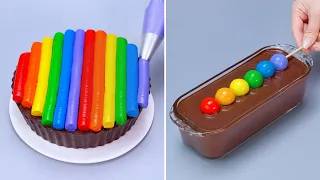 DIY Rainbow Chocolate Cake Decorating Ideas | Most Beautiful Cake Ideas For You