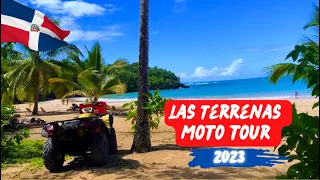 🇩🇴 4K LAS TERRENAS MOTO TOUR, November 2023, high season | Travel to Dominican Republic, Samana