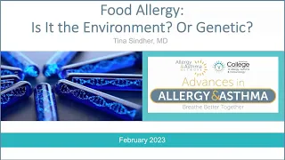 Food Allergy: Is it the Environment or is it Genetics?