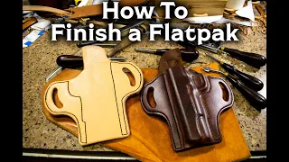 How to Mold, Dye, and Finish an EDC Leather Flatpak Holster Kit | Tutorial