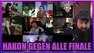 Finale! ,,Der DÜMMSTE Fliegt! 😂 Mit Papaplatte, Hugo, Nooreax,..." - Hakon reagiert auf @Reved