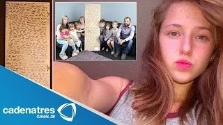 Niña deja mensaje detrás del espejo antes de morir de cáncer