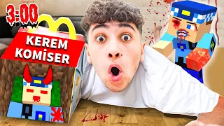 GECE 3'te MCDONALDS 'DAN KEREM KOMİSER SİPARİŞİ VERMEYİN !! (Kerem Komiser Evime Geldi)