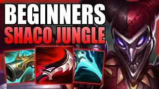 HOW TO PLAY SHACO JUNGLE & CARRY FOR BEGINNERS IN S12! - Best Build/Runes Guide - League of Legends