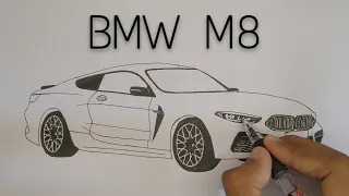 BMW M8 Drawing