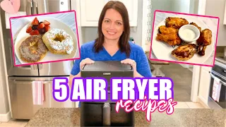 5 AIR FRYER RECIPES | COSORI AIR FRYER | WHAT'S FOR DINNER | KETOGENIC | LIVING IN THE MOM LANE