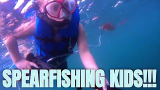 Kids Spearfishing