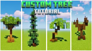 Minecraft: Custom Tree Tutorial (How to Build!)