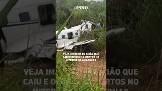 Avião cai no interior do Amazonas e deixa mortos todos os 14 a bordo