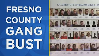 Fresno area gang bust: 126 arrested, 61 guns seized during multi-agency operation