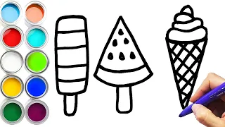 Easy Ice Cream Drawing Tutorial for Kids | Step-by-Step Guide