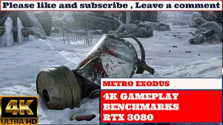 METRO EXODUS : ENHANCED EDITION 4K 60 FPS Gameplay extreme settings with ray tracing - RTX 3080