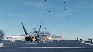 How Not to Land an Orbital Class F/A-18C