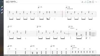 Aerosmith - Dream On (RYTHM GUITAR TAB PLAY ALONG)