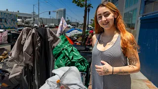 20 Years Old, Pregnant, and Living in a Tent Homeless in San Diego