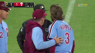 Bryce Harper Throws His Helmet To The Crowd After Altercation With Angel Hernandez 🤐😬